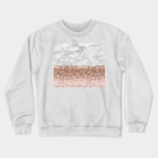 Warm chromatic - white marble Crewneck Sweatshirt